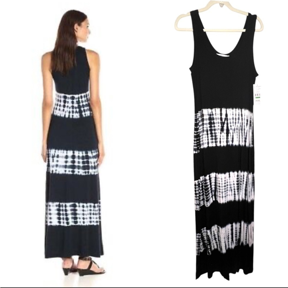 KAREN by karen kane SOUTH PACIFIC II T/D MAXI DRESS Made in USA Size Large